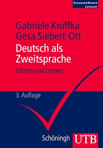 Beispielbild fr Deutsch als Zweitsprache. Lehren und lernen zum Verkauf von medimops