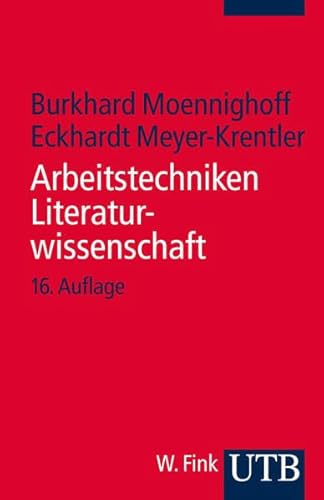 Stock image for Arbeitstechniken Literaturwissenschaft for sale by medimops