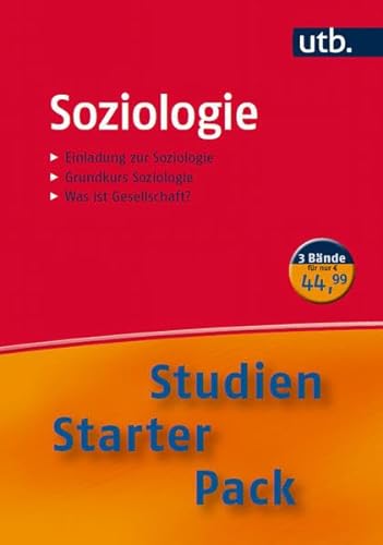 Beispielbild fr Studien-Starter-Pack Soziologie : Dreibndige Handbibliothek fr die erste Phase des Studiums zum Verkauf von Buchpark
