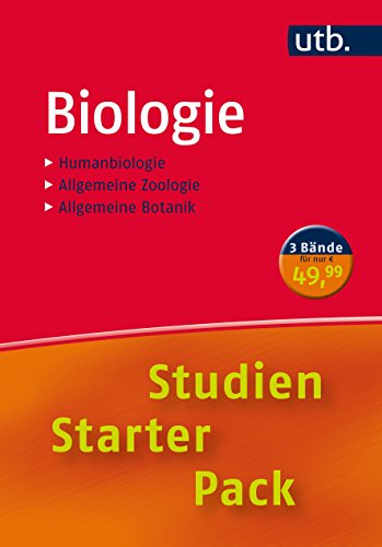 9783825244798: Studien-Starter-Pack Biologie, 3 Bde.