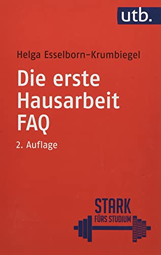 Beispielbild fr Die erste Hausarbeit - FAQ zum Verkauf von medimops