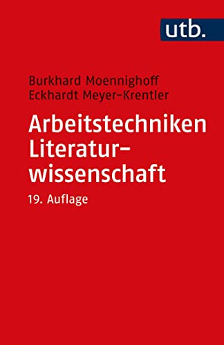 Beispielbild fr Arbeitstechniken Literaturwissenschaft zum Verkauf von GreatBookPrices