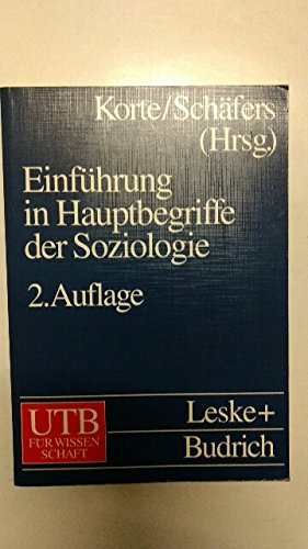 Beispielbild fr Einfhrung in Hauptbegriffe der Soziologie zum Verkauf von Ammareal