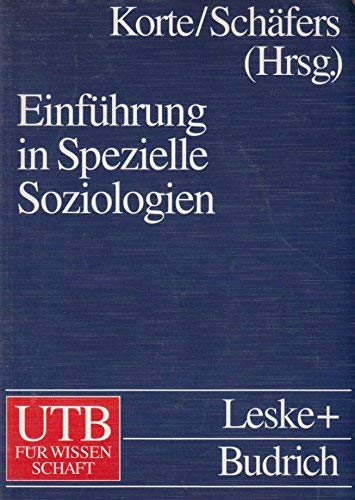 Praxisfelder der Soziologie IV. (9783825280710) by Korte, Hermann; SchÃ¤fers, Bernhard