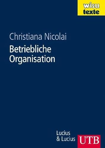 Beispielbild fr Betriebliche Organisation zum Verkauf von Buchpark