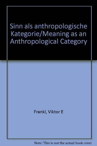 9783825304515: Sinn als anthropologische Kategorie/Meaning as an Anthropological Category