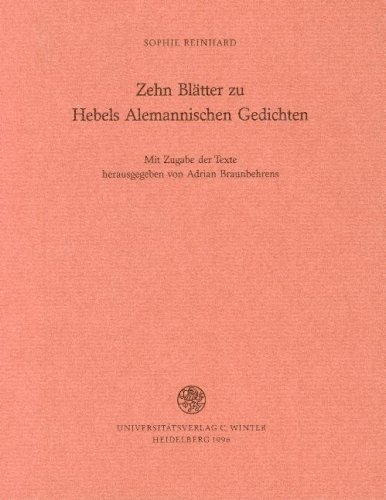 Zehn Blätter zu Hebels Alemannischen Gedichten.
