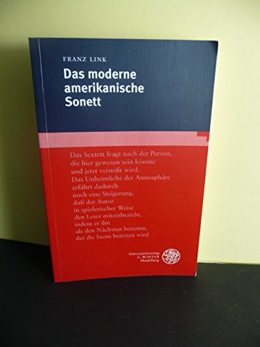 9783825305758: Das moderne amerikanische Sonett (Anglistische Forschungen) (German Edition)