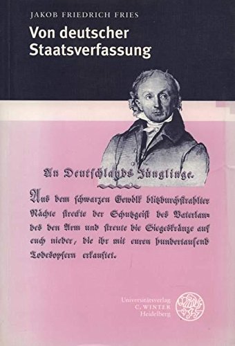 Imagen de archivo de von deutscher staatsverfassung a la venta por Antiquariat Walter Nowak