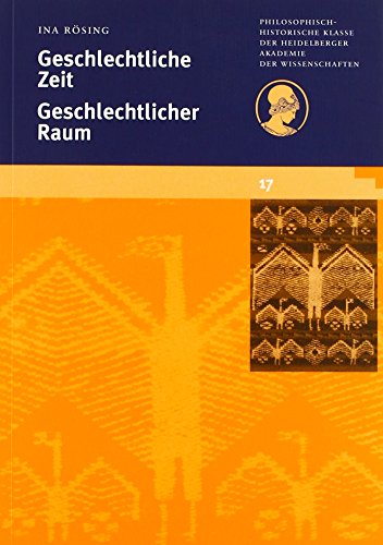 Stock image for Geschlechtliche Zeit. Geschlechtlicher Raum for sale by medimops