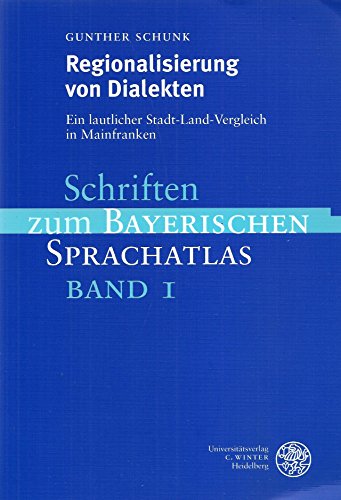 Beispielbild fr Regionalisierung von Dialekten. zum Verkauf von SKULIMA Wiss. Versandbuchhandlung