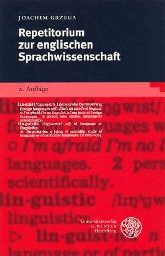 Stock image for Repetitorium zur englischen Sprachwissenschaft for sale by Buchpark