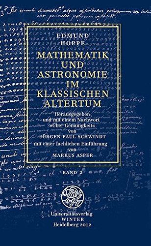 9783825320126: Mathematik Und Astronomie Im Klassischen Altertum: Band 2 (Jahresgaben Des Verlages)