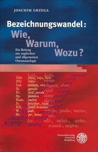 Beispielbild fr Bezeichnungswandel: Wie, Warum, Wozu? zum Verkauf von SKULIMA Wiss. Versandbuchhandlung