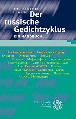 Imagen de archivo de Der Russische Gedichtzyklus: Ein Handbuch a la venta por Daedalus Books
