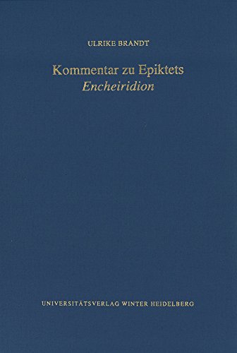 Beispielbild fr Kommentar zu Epiktets Encheiridion. zum Verkauf von SKULIMA Wiss. Versandbuchhandlung