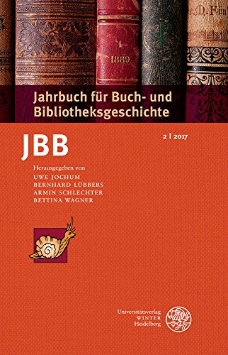 9783825367756: Jahrbuch Fur Buch Und Bibliotheksgeschichte 2 U 2017