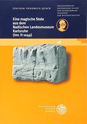 Imagen de archivo de magische Stele aus dem Badischen Landesmuseum Karlsruhe (Inv. H 1049) a la venta por ISD LLC