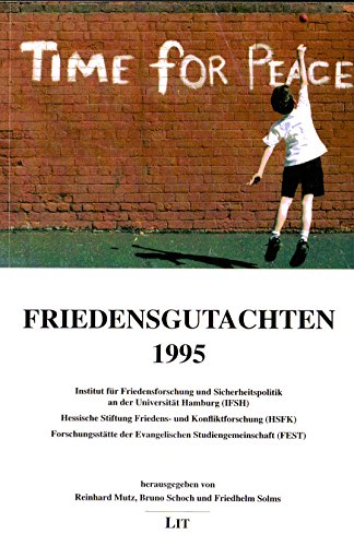 Imagen de archivo de Friedensgutachten 1995 a la venta por Versandantiquariat Felix Mcke