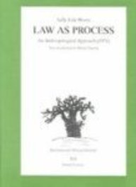 9783825844929: Law As Process: An Anthropological Approach