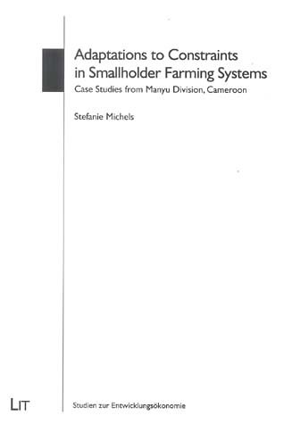 9783825847333: Adaptations to Constraints in Smallholder Farming Systems: Case Studies from Manyu Division, Cameroon (Studien Zur Entwicklungsokonomie)