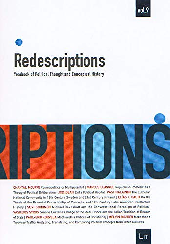 Stock image for Redescriptions: Yearbook of Political Thought And Conceptual History: Vol 9 for sale by Revaluation Books