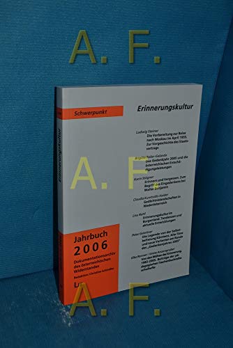 Beispielbild fr Jahrbuch 2006 (Schwerpunkt Erinnerungskultur). zum Verkauf von Buchhandlung Gerhard Hcher