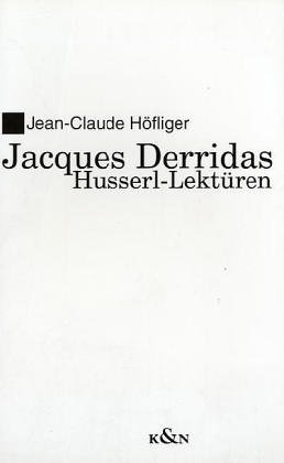 9783826010057: Jacques Derridas Husserl-Lektren