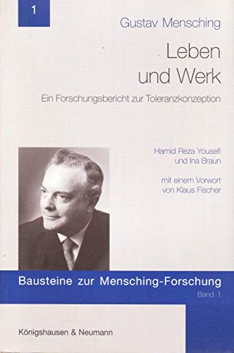 Gustav Mensching - Leben und Werk. - Yousefi, Hamid Reza/Ina Braun