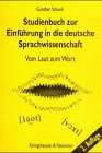 Beispielbild fr Studienbuch zur Einf?hrung in die deutsche Sprachwissenschaft zum Verkauf von Reuseabook