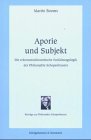Imagen de archivo de Aporie und Subjekt. a la venta por SKULIMA Wiss. Versandbuchhandlung
