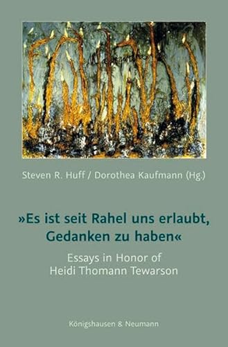 9783826047589: Es ist seit Rahel uns erlaubt, Gedanken zu haben: Essays in Honor of Heidi Thomann Tewarson