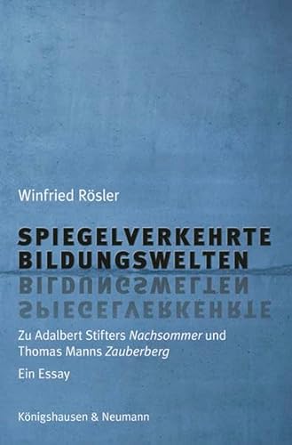 9783826048203: Spiegelverkehrte Bildungswelten: Zu Adalbert Stifters Nachsommer und Thomas Manns ,Zauberberg'