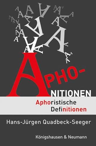 Stock image for Aphonitionen: Aphoristische Definitionen for sale by medimops