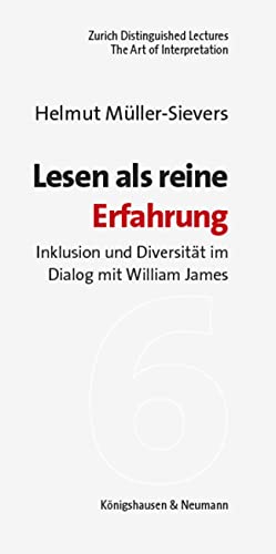 9783826075124: Lesen als reine Erfahrung: Inklusion und Diversitt im Dialog mit William James