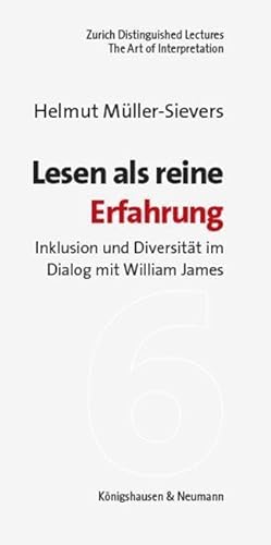 9783826075124: Lesen als reine Erfahrung: Inklusion und Diversitt im Dialog mit William James