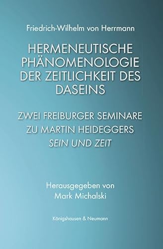 Stock image for Hermeneutische Phnomenologie der Zeitlichkeit des Daseins for sale by GreatBookPrices