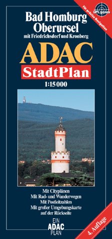 9783826400308: ADAC Stadtplan Bad Homburg/Oberursel 1 : 15 000: Mit Cityplnen. Mit Rad- und Wanderwegen. Mit Postleitzahlen. Mit groer Umgebungskarte