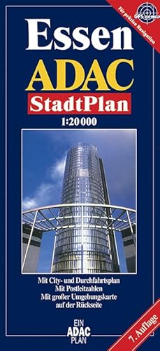 ADAC Stadtplan Essen: Mit City- und Durchfahrtsplan. Mit Wanderwegen. Mit Postleitzahlen. Mit großer Umgebungskarte - Haupka Verlag