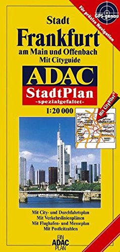 9783826406935: ADAC Stadtplan Frankfurt am Main und Offenbach 1 : 20 000. Spezialgefaltet.