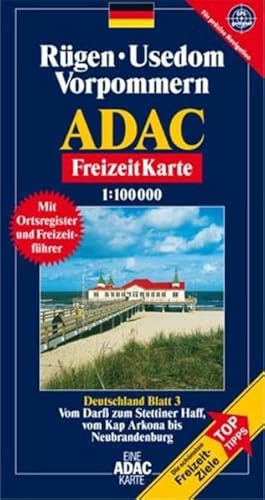 Beispielbild fr ADAC FreizeitKarte, Bl.3, Rgen, Usedom, Vorpommern zum Verkauf von medimops