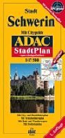 9783826410109: ADAC Stadtplan Schwerin mit Cityguide / Spezialgefaltet 1 : 17 500.
