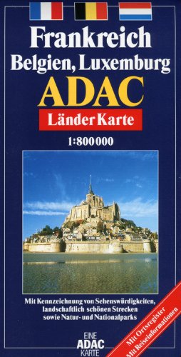 Beispielbild fr ADAC Karte, Frankreich, Belgien, Luxemburg zum Verkauf von medimops