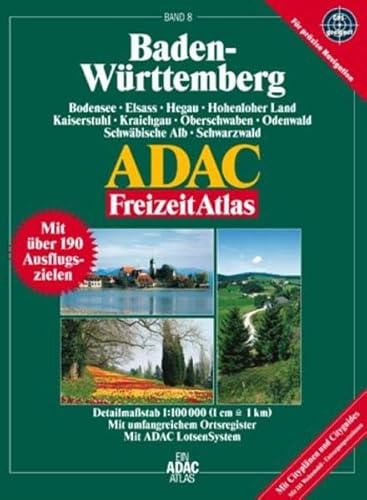 9783826413872: Baden-Wrttemberg ADAC FreizeitAtlas 1 : 100 000.