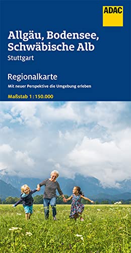 ADAC Regionalkarte Blatt 15 Allgäu, Bodensee, Schwäbische Alp: Stuttgart 1:150 000 (ADAC Regionalkarten 1:150.000)