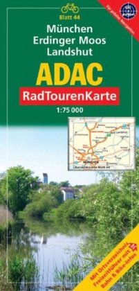 Beispielbild fr ADAC RadTourenKarte 44. Mnchen, Erdinger Moos, Landshut. 1 : 75 000: Mit Ortsverzeichnis. Freizeitfhrer mit Bahn & Bike-Infos zum Verkauf von medimops