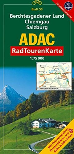 9783826415654: ADAC RadTourenKarte 50. Berchtesgadener Land, Chiemgau, Salzburg. 1 : 75 000: Mit Ortsverzeichnis, Freizeitfhrer mit Bahn&Bike-Infos