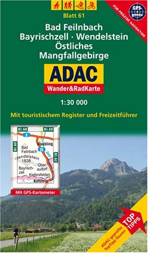 Imagen de archivo de ADAC Wander- & RadKarte 61 stliches Mangfallgebirge 1 : 30 000: Deutsche Alpen / Alpenvorland. Mit a la venta por medimops