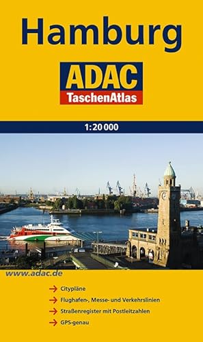 Imagen de archivo de ADAC TaschenAtlas Hamburg: Cityplne. Flughafen-, Messe- und Verkehrslinien. Straenregister mit Postleitzahlen. GPS-genau a la venta por medimops