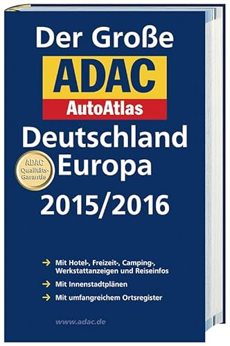 9783826422348: Groer ADAC AutoAtlas 2015/2016, Deutschland 1:300 000, Europa 1:750 000